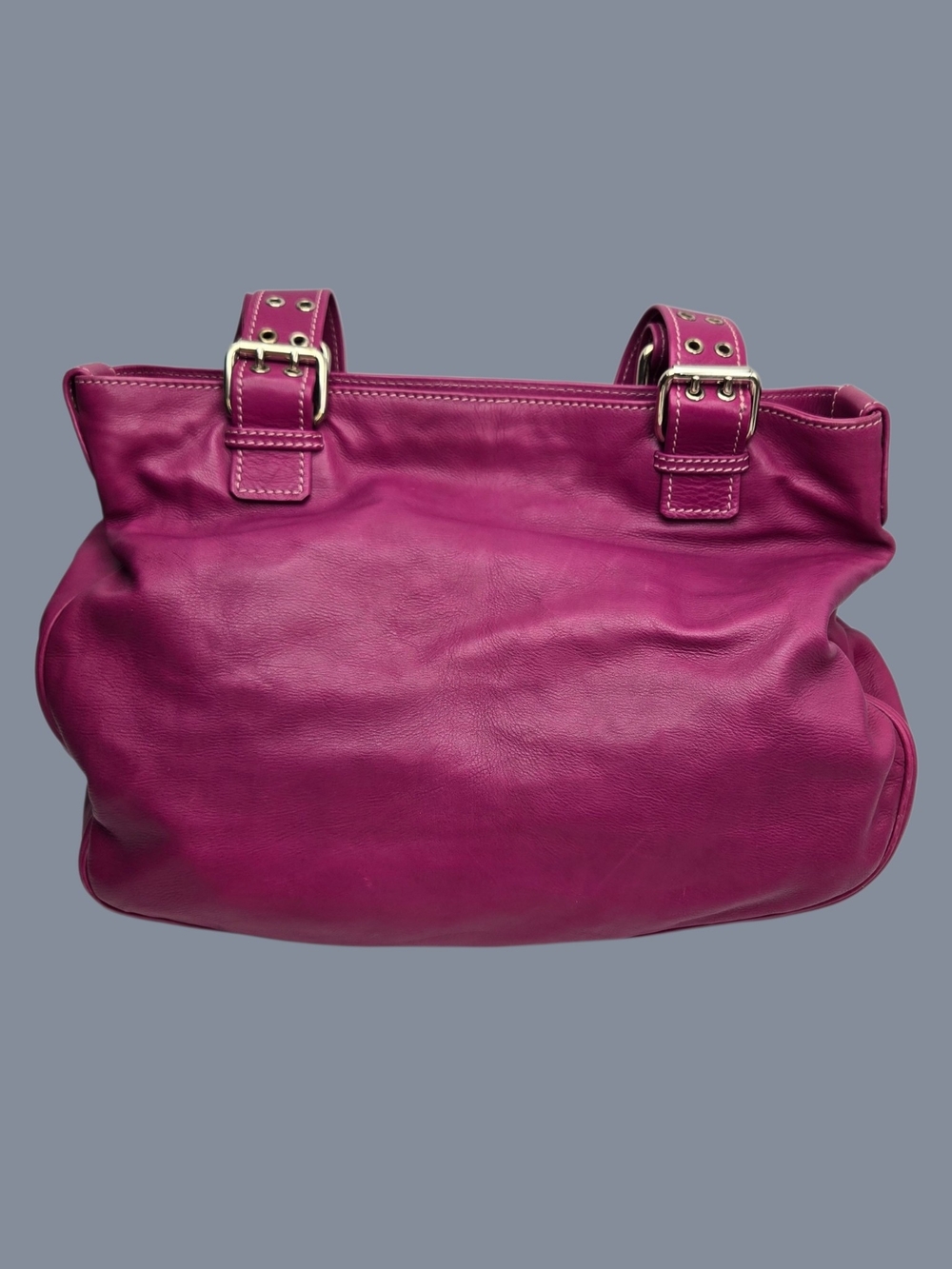 Marc Jacobs Violet Calf Leather Shoulder Bag NWT Dust Bag & Key Pouch Large Hobo - Picture 3 of 16